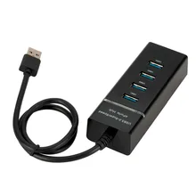 Высокоскоростной usb-хаб, 4 порта, USB 3,0, мультихаб, разветвитель, расширение для настольного ПК, ноутбука, адаптер, usb-хаб, высокоскоростной для ноутбука xiaomi