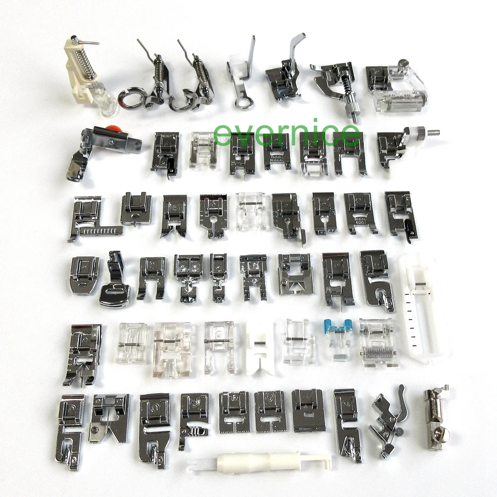 

53 Pcs Feet Foot Plastic Box For Bernina Old Style 640-2 642-2 644 700 707