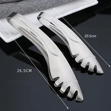 Нержавеющая сталь Еда кухонные щипцы посуда приготовление блюд инструмента против пригорания зажим хлеба Кондитерские зажим Кухня щипцы F20173544