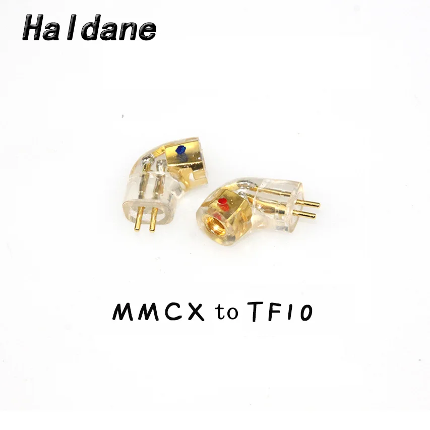 Haldane пара наушников разъем для TF10 TF15 SF3 SF5 0,75 мм штекер MMCX Женский конвертер адаптер