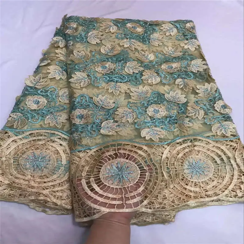 

Popular 2018 High Quality Nigeria Lace Fabrics / French Net Embroidery Stones Tulle Lace Fabric For Nigerian Wedding Dress