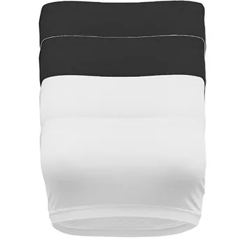

2020 Women Tube Tops 4PCS Women's Solid Strapless Seamless Active Base Layer Bandeau Tube Top Modal underwear #YL5