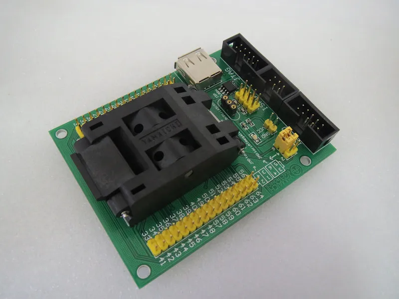 ATmega64 ATmega128A ATmega169 AVR IC51-0644-824-4 burn-в гнездо золотое покрытие тестовая плата для интегральных схем сиденье Тесты гнездо Тесты скамья