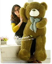 huge lovely army green teddy bear doll candy colours teddy bear with spots bow plush toy doll birthday gift about 160cm