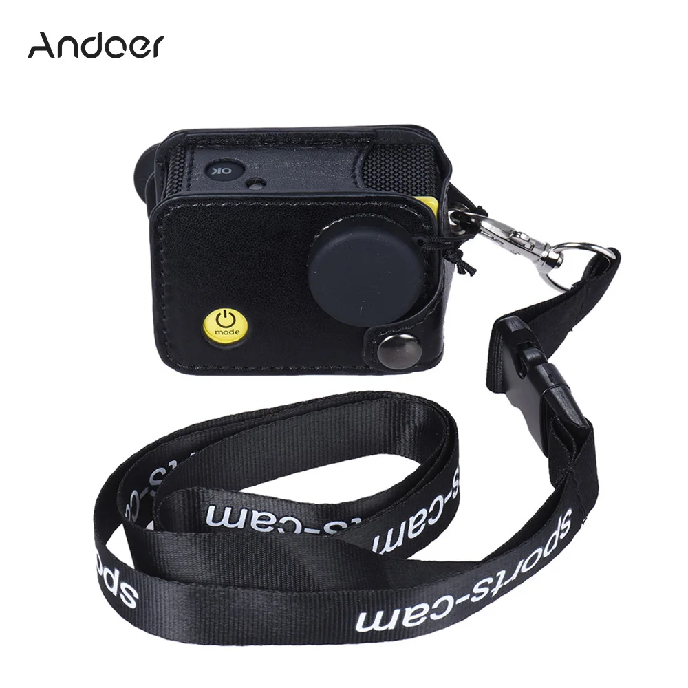 Andoer Clip-on черный спортивный Камера Protecive переноски и висит сумка для Andoer Q3H/Q3 или же размеры Action Cam