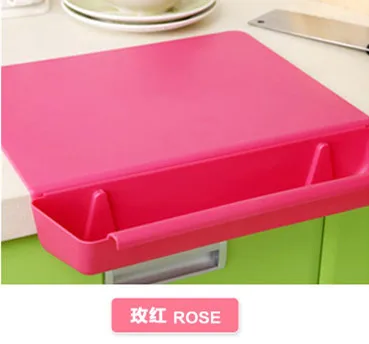 2 в 1 кухонная Складная разделочная доска креативная Нескользящая складывающаяся разделочная доска Кемпинг Антибактериальная разделочная доска коврик - Цвет: rose