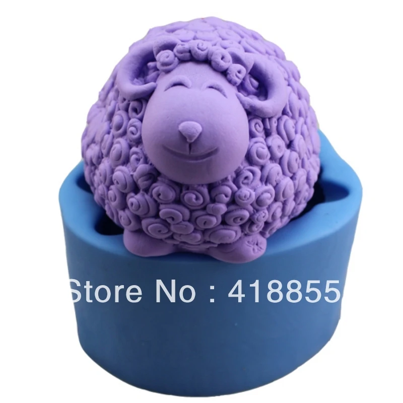 

Free shipping goat silicon soap mold Cake decoration mold manual soap mold fondant mould NO:SO119 aroma stone moulds