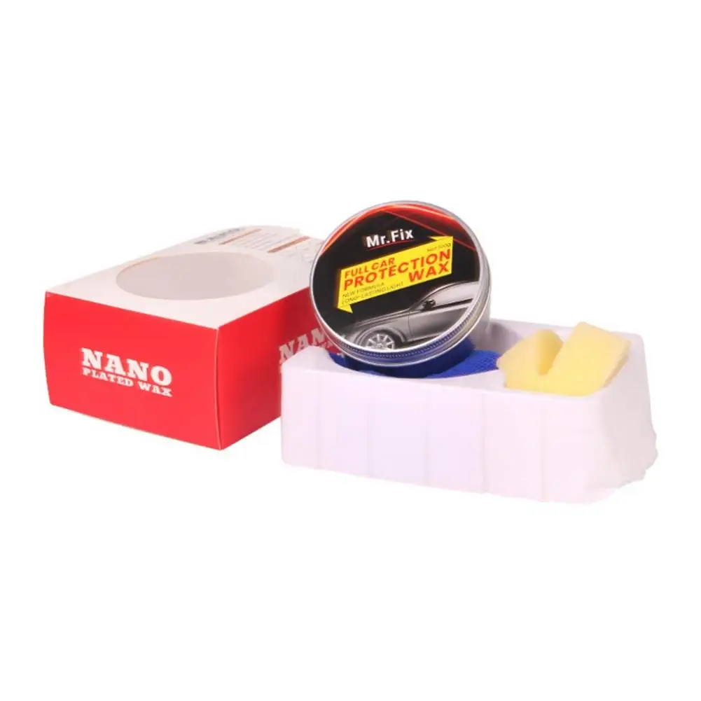 Car Wax Car Wax Crystal Hard Wax Paint Premium Carnauba Care Scratch Repair Maintenance Paint Surface Coating Free Sponge And Towel