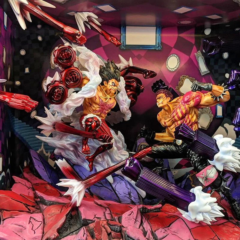 Japanese Anime One Piece After Gear Fourth Monkey D Luffy Vs Charlotte Katakuri Snake Collectible Action Figure Model Aliexpress