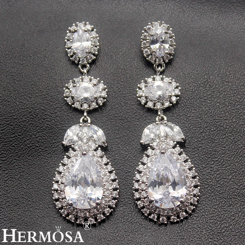 Женский ювелирный комплект из колье и серёг серебра 925 пробы|necklace earring set|earrings