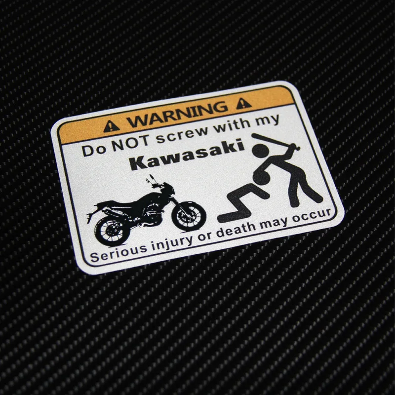 

DO NOT TOUCH MY Motorcycle Motorcycle Stickers Serious Injury Warning Motorcycle Sticker For Kawasaki Suzuki Ducati Aprilia KTM
