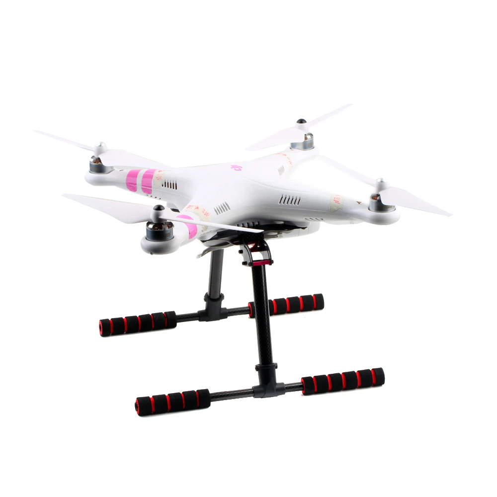 Upgrade Carbon Fiber Tall Landing Skid Gear Kit For DJI Phantom 1 2 Vision FPV RC Quadcopter