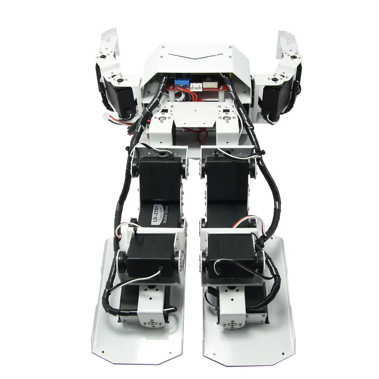 Biped Robtic 17DOF Robo-Soul H3.0 Two-Legged Human Robot Aluminum Frame kits Red 