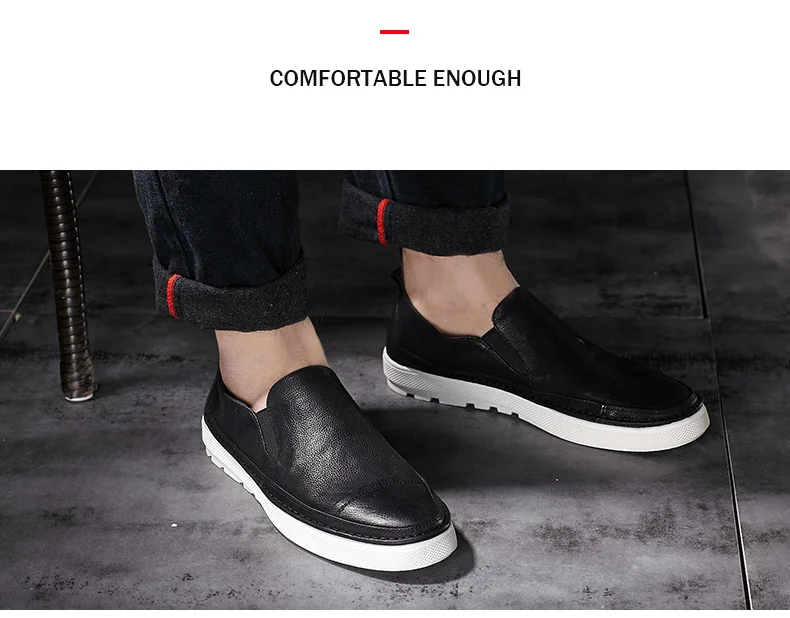 Летняя мужская обувь из натуральной кожи; Модные Черные слипоны для мужчин; итальянские кожаные мужские лоферы; Роскошная брендовая мужская обувь; male2018