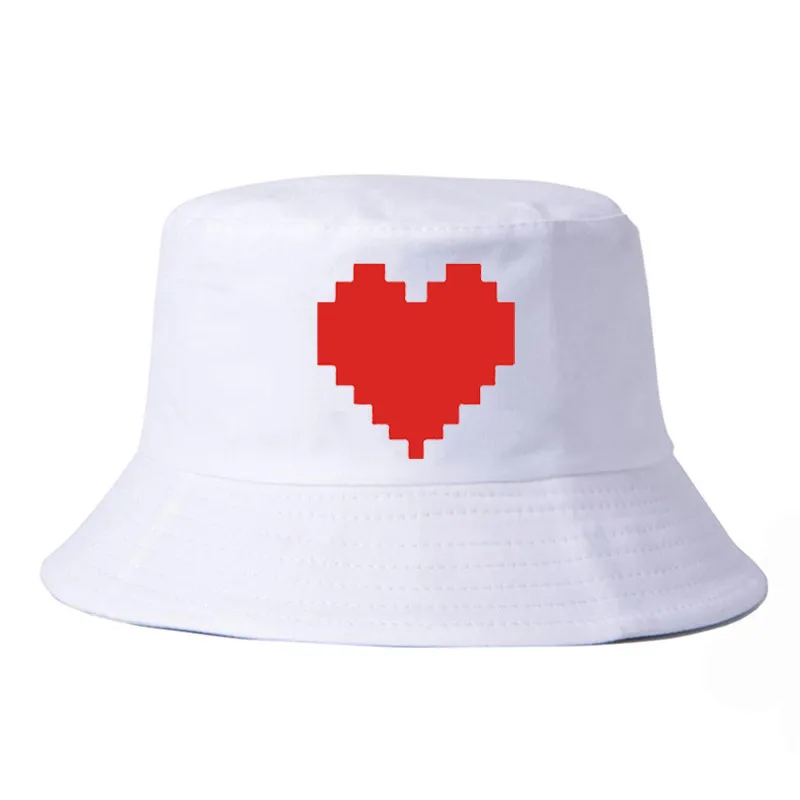 

undertale bucket hat for men women hip hop fisherman hat Adult panama bob hat summer lovers flat fishing hat