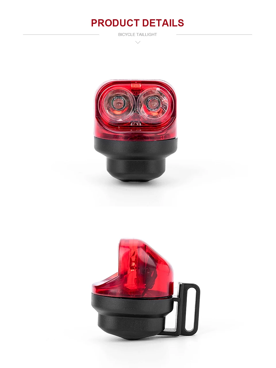 Автономный велосипедный задний светильник, самогенерирующий индукционный задний светильник, Ночной светильник, мигающий Предупреждение светильник, велосипедный задний светильник