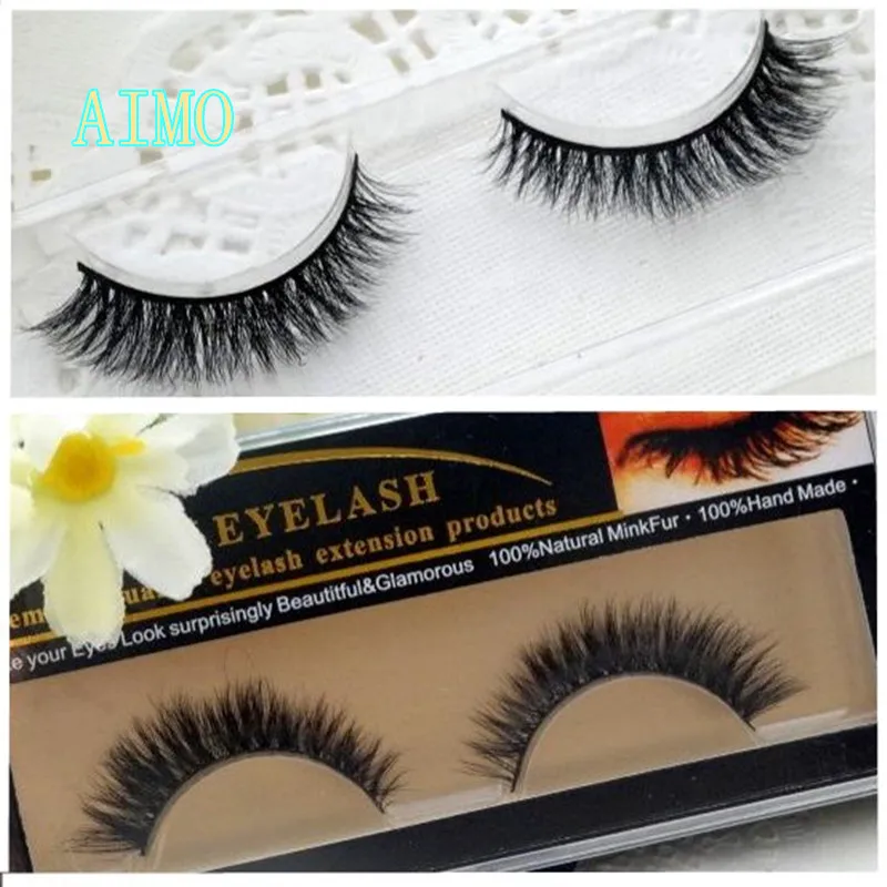 

1 Pair/box Sexy Fashion Women Black 100% Real Horse Hair Thick Eye Lashes short False Eyelashes Party Wedding Flase EyeLashes