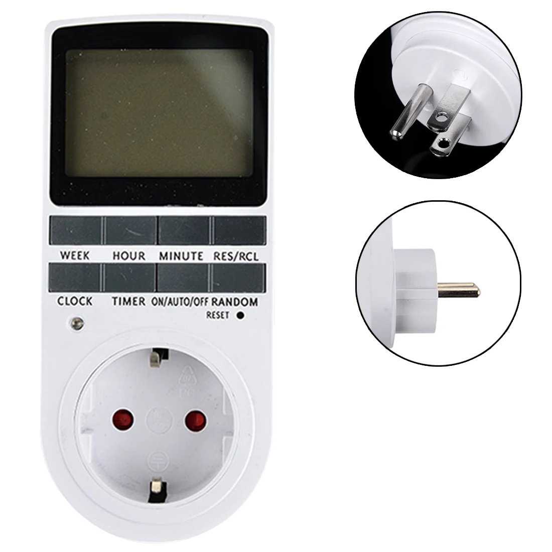 

High quality Programmable Timing Socket Digital Timer Switch Kitchen Timer Outlet 230V 50HZ 7 Day 12/24 Hour EU/US Plug