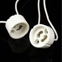 GU10 для галогенной лампы держатель разъем провода Держатель цоколь X 50