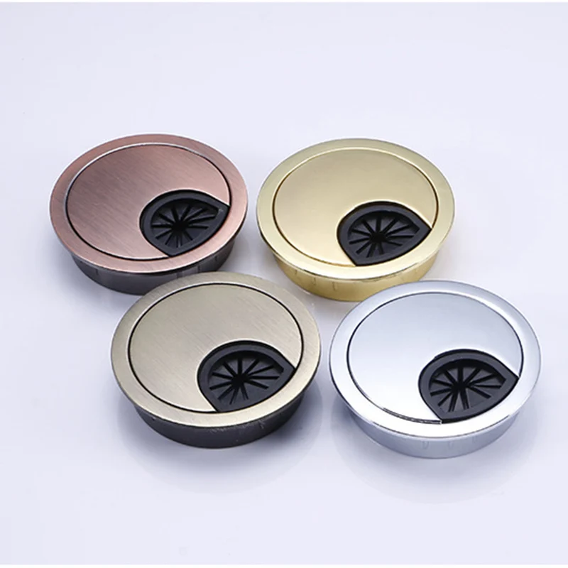 Dropshipping Desk Cable Hole Cover Zinc Alloy Base Table Wire Outlet Port Computer Grommet Surface Line Box MDP66