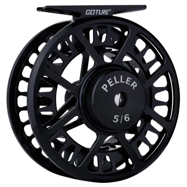 Cheap Goture PELLER Fly Fishing Reel 5/6 7/8 WT CNC Machined Large Arbor Wheel Fly Reel for Trout Bass Saltwater Fishing Reels Cheap Goture PELLER Fly Fishing Reel 5/6 7/8 WT CNC Machined Large Arbor Wheel Fly Reel for Trout Bass Saltwater Fishing Reels