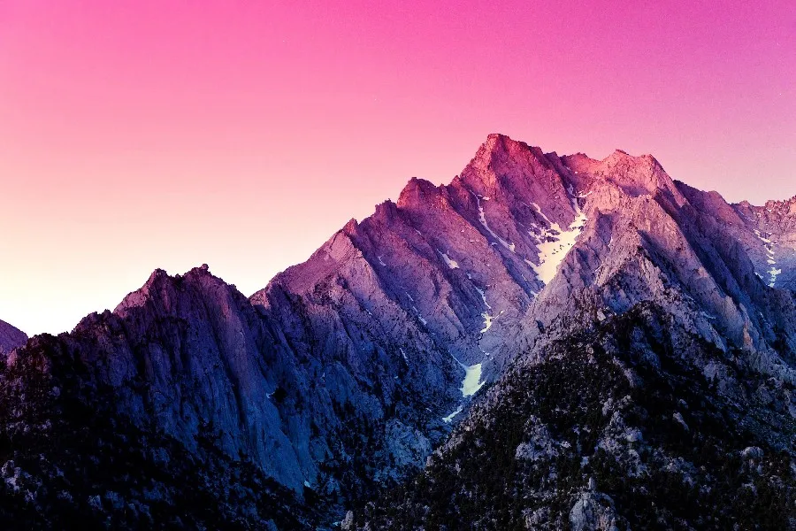 font b Pink b font font b Sunset b font Sky Mountains City Landscape Scenery