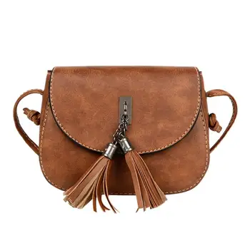 

Crossbody Bags For Women Tassel Saddle Solid Shoulder Bag Luxury Crossbody Bag Female Handbags Summer #810