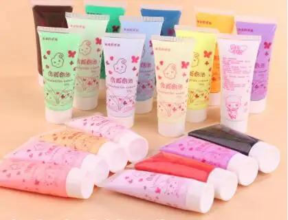

New Slime charm mobile phone shell cosmetic glue 24 color fairytale dream antifreeze 50ml manual diy material simulation cream