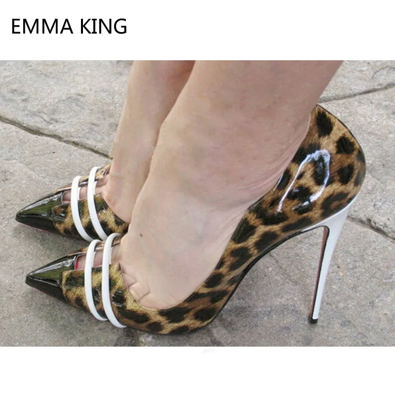 Dedo Leopardo as De Mujer Fiesta Sexy Bombas Picture Vestido Brillante Zapatos Tacones Gladiador Alto As Plata Baja Picture Estampado Tacón pq0wp84r