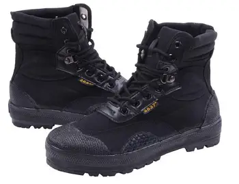 

New Spring Men Casual Shoes Lace Up Round Toe High Hiking Shoes Fashion Men Canvas Army Boots