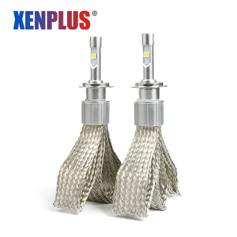 Xenplus H7 светодиодный Фар h4 h8 h11 D2S h13 H27 H1 H3 9006 9007 880 9012 для Cree XHP50 чип 9600lm 12V светодиодные лампы с супер с can-bus