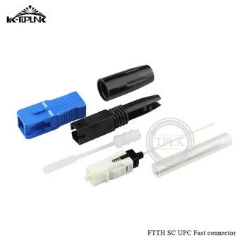 

free shipping 50PCS FTTH SC UPC Fast connector FTTH Fiber Optic Fast Connector Embedded type