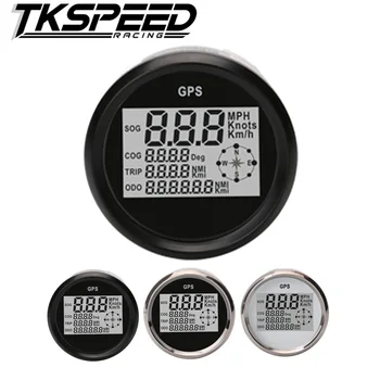 

1pc Automobile Tuning Gauges 85mm Digital GPS Speedometers Odometers Motorcycle Tuning Meters 9-32v with red light or white