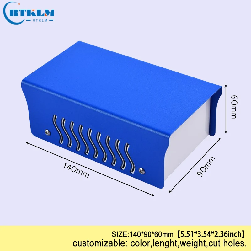 Железный корпус DIY электрическая коробка железная распределительная коробка Железный чехол для инструментов на заказ Рабочий стол высококачественный корпус 140*90*60 мм