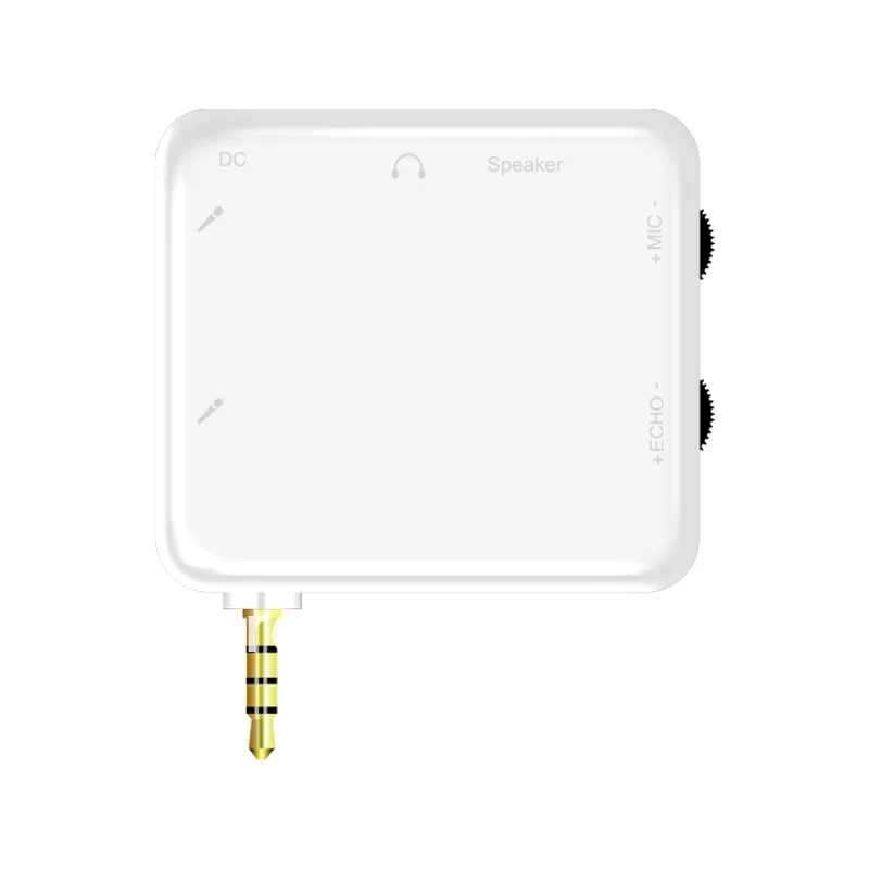 White Mini Karaoke Player Best Buy For iPad tablet PC Android Smart phone,Sound mixer free 2 microphone and Free shipping!