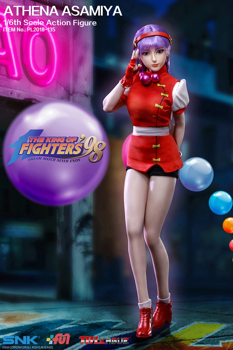 TBLeague PHICEN бесшовный Женский Корпус KOF 98 Athena Asamiya 1/6 фигура|Игровые фигурки и