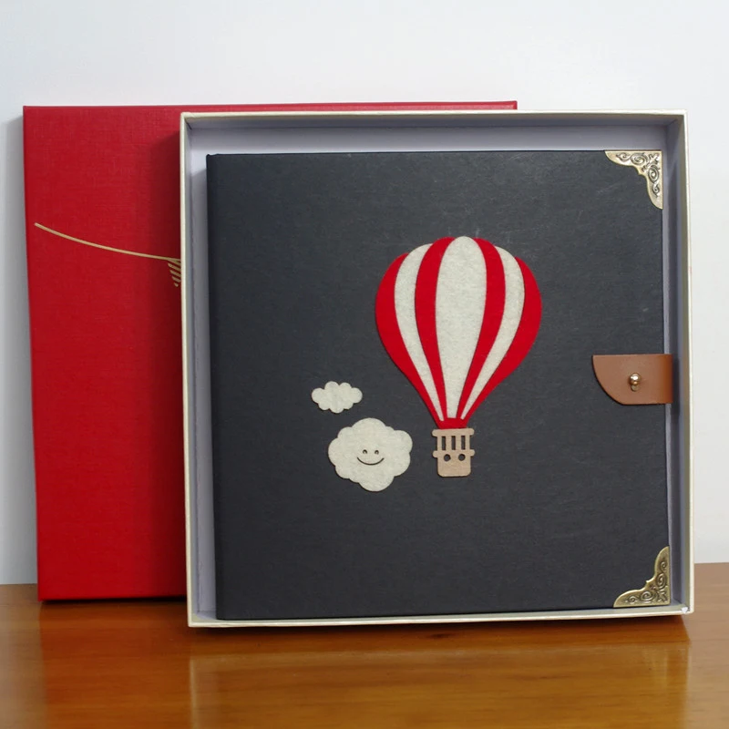 В коробке DIY ручной альбом фотоальбом наклеенный альбом для маленьких влюбленных ручной полый ретро альбом - Цвет: S