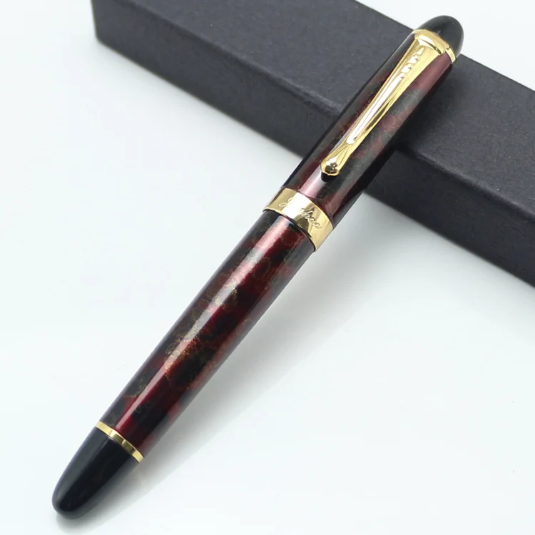 JINHAO X450 благородный 18KGP B перо перьевая ручка вино туман и золотой