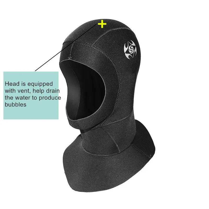 Slinx 3 мм для подводного плавания из неопрена Кепки оборудование для подводного плавания капюшон зима шапочка для бассейна/Кепки теплый гидрокостюм для защиты волос