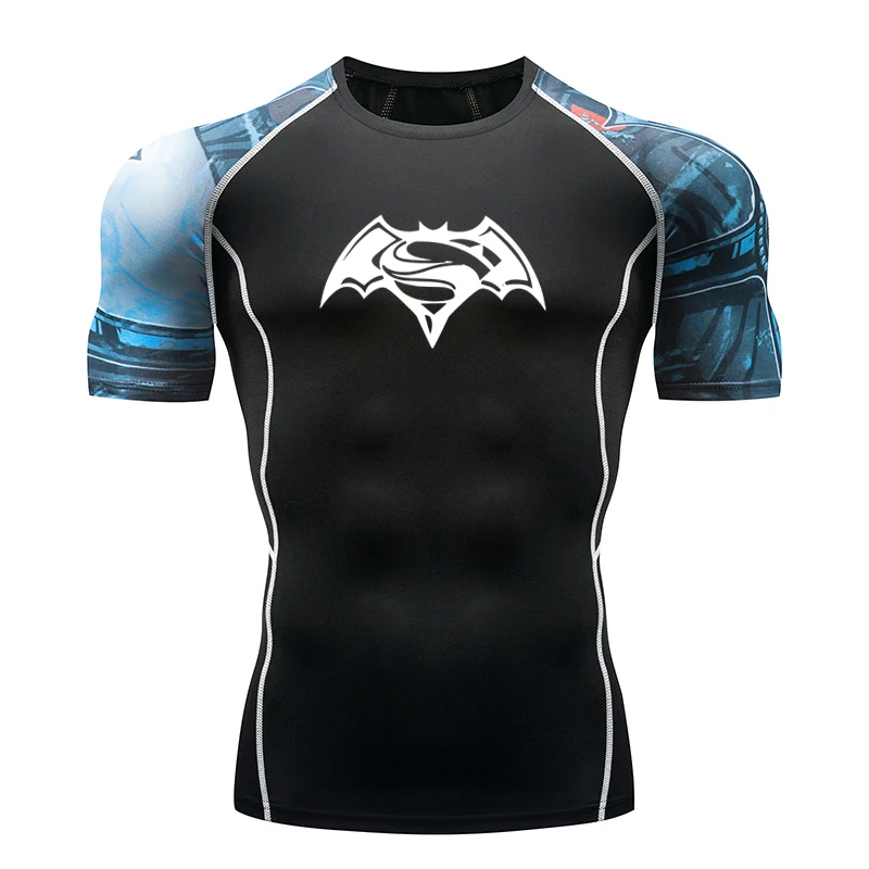 

New breathable and quick-drying compression men's T-shirt running shirt fitness tight sportswear