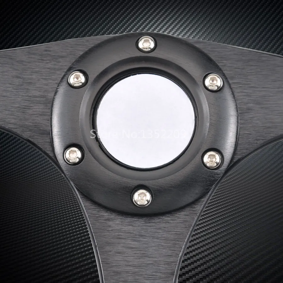 Универсальный 347 мм Диаметр замша сшивание алюминиевый сплав гонщик спортивный руль