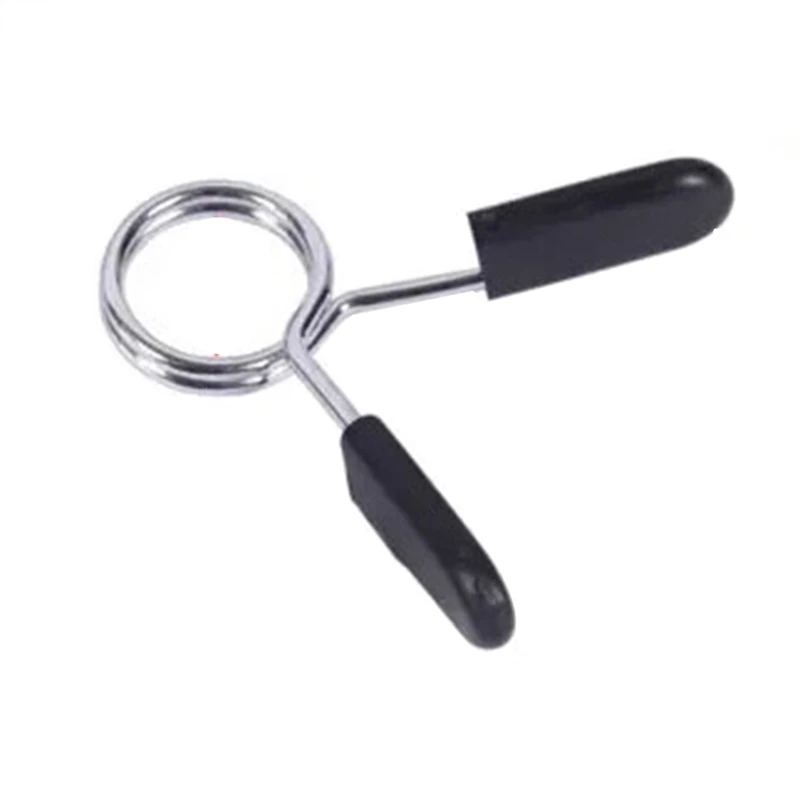 Dumbbell barbell spring clip snap Black Weight Lifting Clamp Fitness