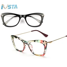 IVSTA оправа для очков в стиле кошачьи глаза для женщин Близорукость Оптические оправы для очков прозрачный Ботан Винтаж Ретро рецепт роскошный бренд
