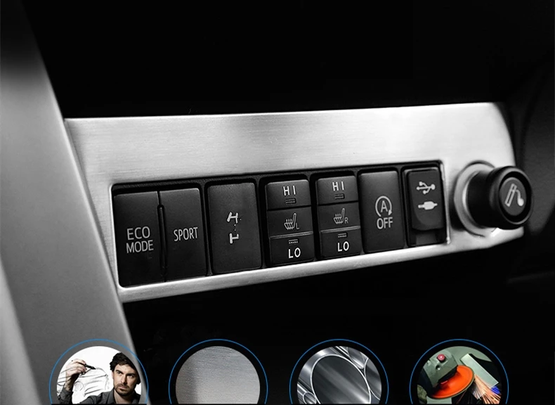 Для Toyota RAV4- источник питания декоративный кусок прикуривателя с блестками модификация интерьера аксессуары для автомобиля