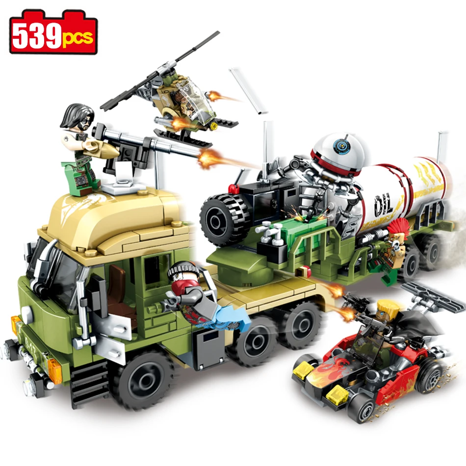 Sembo block 539pcs Military series oil Tanker building blocks ...