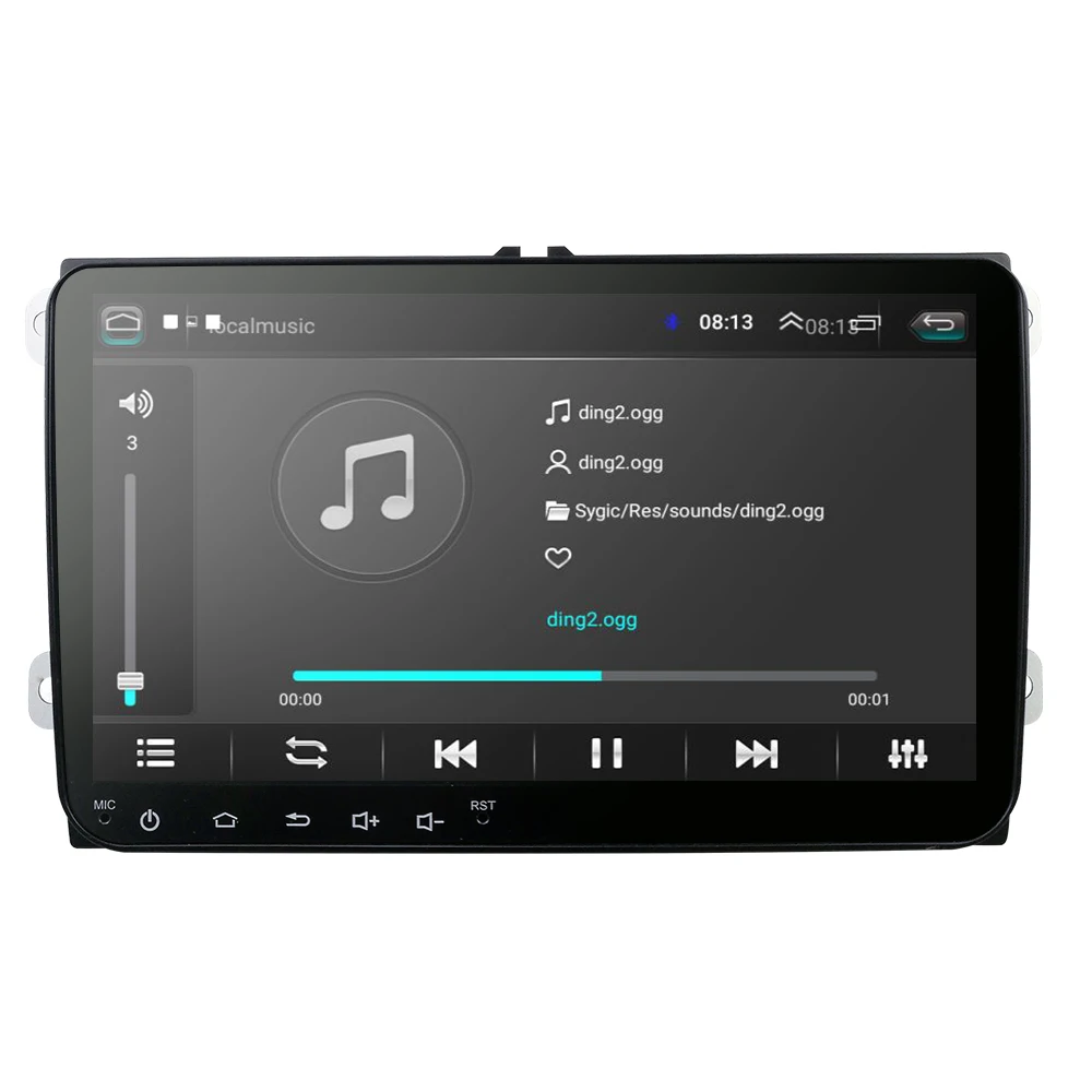 Discount New 9" Android 8.1 Car radio gps for Skoda Rapid/Octavia/Yeti/Superb/V W golf 5 6 touran passat B6 jetta polo tiguan BT DVR OBD 2