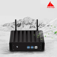 Intel Core i7 5500U Mini PC Вычислить Случае 8 ГБ RAM 128 ГБ Minipc Intel NUC Игры i7 Dual LAN 4 К HD PC Портативный SSD Компьютеры офис