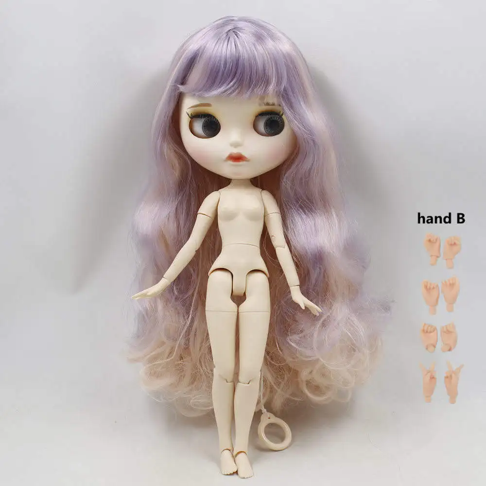 1/6 DBS bjd кукла на заказ кукла 30 см шарнирное тело матовое лицо с бровями блеск для губ Подарочные игрушки - Цвет: doll and hand B