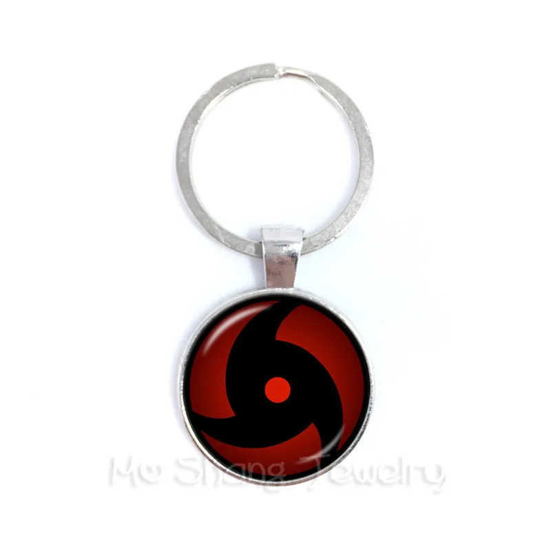 

2018 New Anime NARUTO Sharingan Keychain Sasuke Itachi Keyring Holder Pendant Chaveiro Jewelry Souvenir