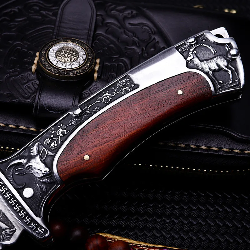 Skup 2018 nowy darmowa wysyłka odkryty naprawiono walki nóż taktyczny składany samoobrony przetrwanie w dziczy polowe noże myśliwskie narzędzia